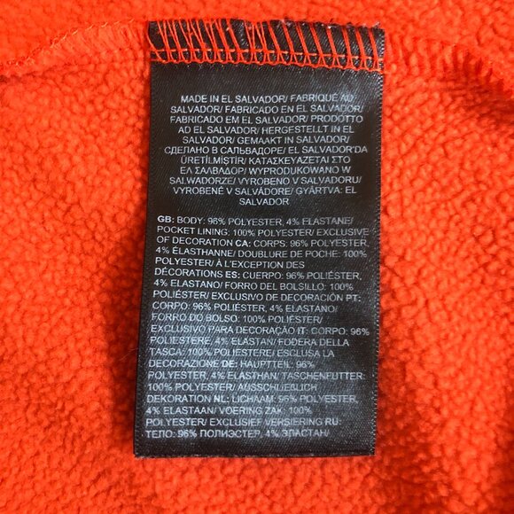 XL Men's North Face Jacket Burnt Orange Zip Up with Pockets Size Extra Large - Picture 7 of 9